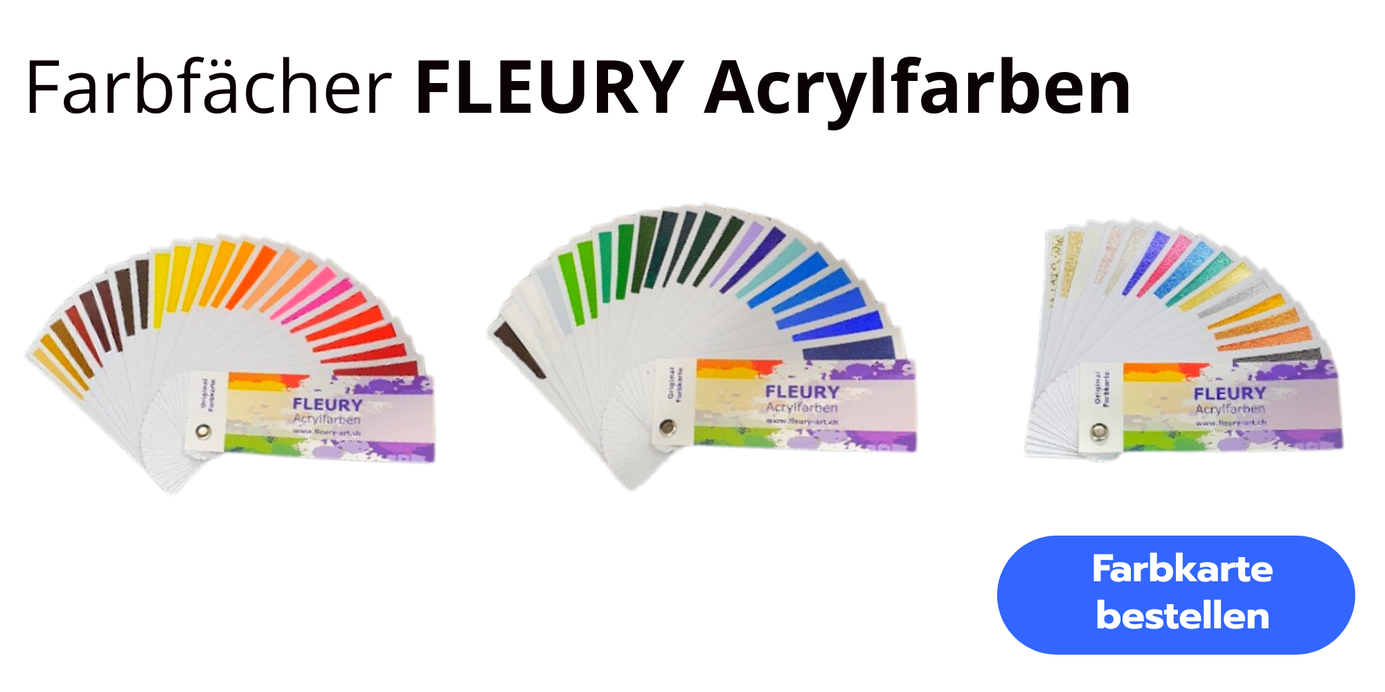 Farbkarte FLEURY Acrylfarben