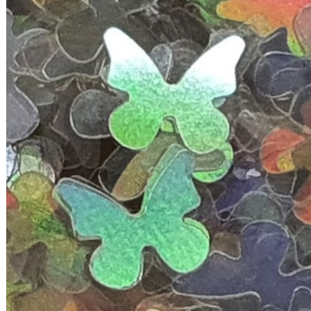 Glitter Flocken Schmetterling
