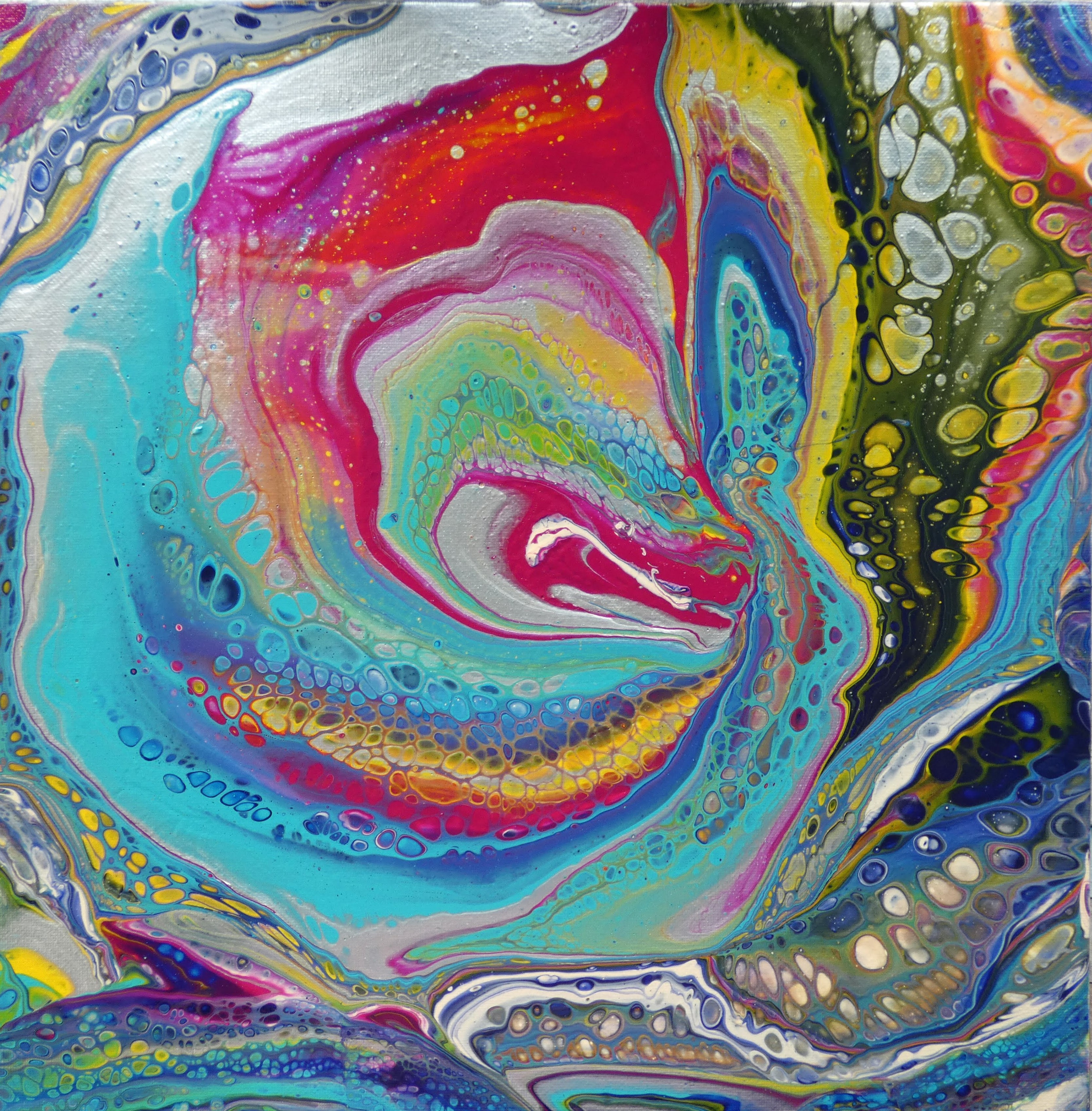 Pouring Kunstwerk 