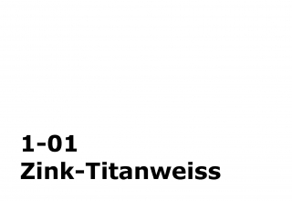 FLEURY Ölfarbe (1-01 Zink-Titanweiss) 1-Liter