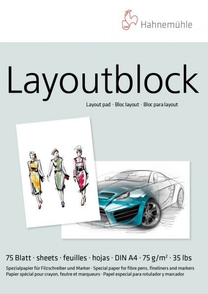 Layout-Block, 75g/m2, A4, 75 Blatt