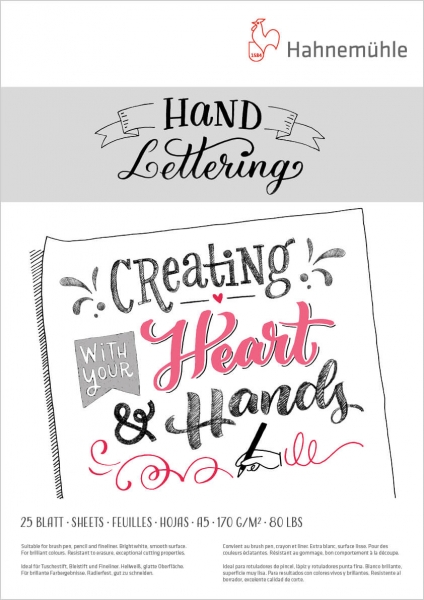 Hand Lettering Block, 170g/m2, A5