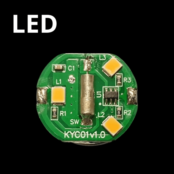 LED Chip inkl. Batterie für Resin Glühbirne (AM1252-LED)