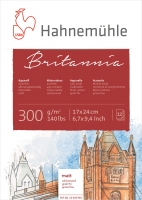 Aquarellblock Britannia matt 300g/m², 30x40cm, 12Blatt