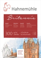 MUSTERBLATT Aquarellblock Britannia satiniert 300g/m²