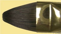 FLEURY Pinsel Set mit 12 Wieselhaar-Pinsel inkl. Pinsel-Matte aus Bambus