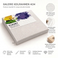 bespannter Keilrahmen 15x70 cm Galerie+ Qualität